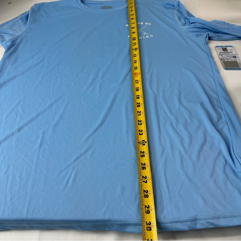 VAPOR APPAREL I’d rather be fishing BLUE long sleeve shirt 50+ sun protection L - Picture 10 of 12
